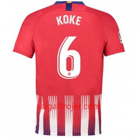 Atlético Madrid Fodboldtrøjer Koke 6 Hjemmebanesæt 2018/19 Kort ærmer